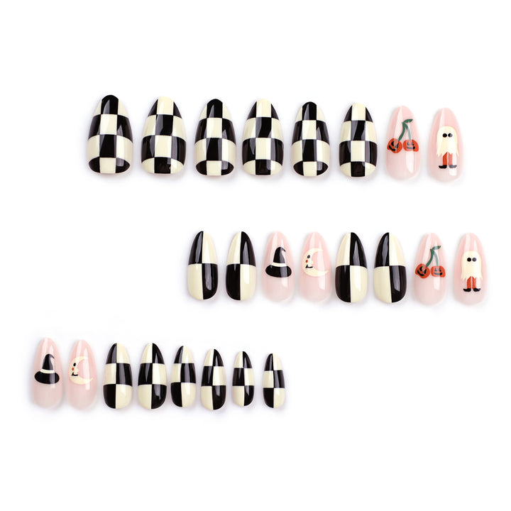 Artificial nail art in Halloween design Kalsten