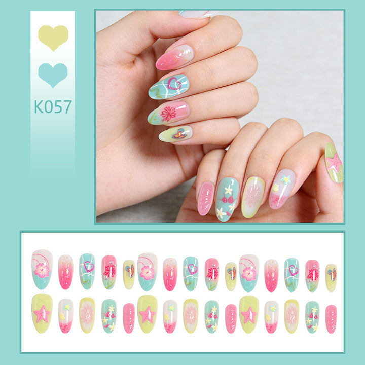 Artistic 3D Nail Tips with Maritime Motif Kalsten
