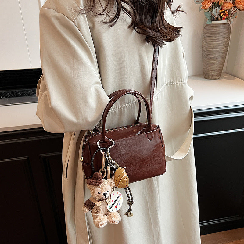 Luxurious Structured Leather Handbag Kalsten