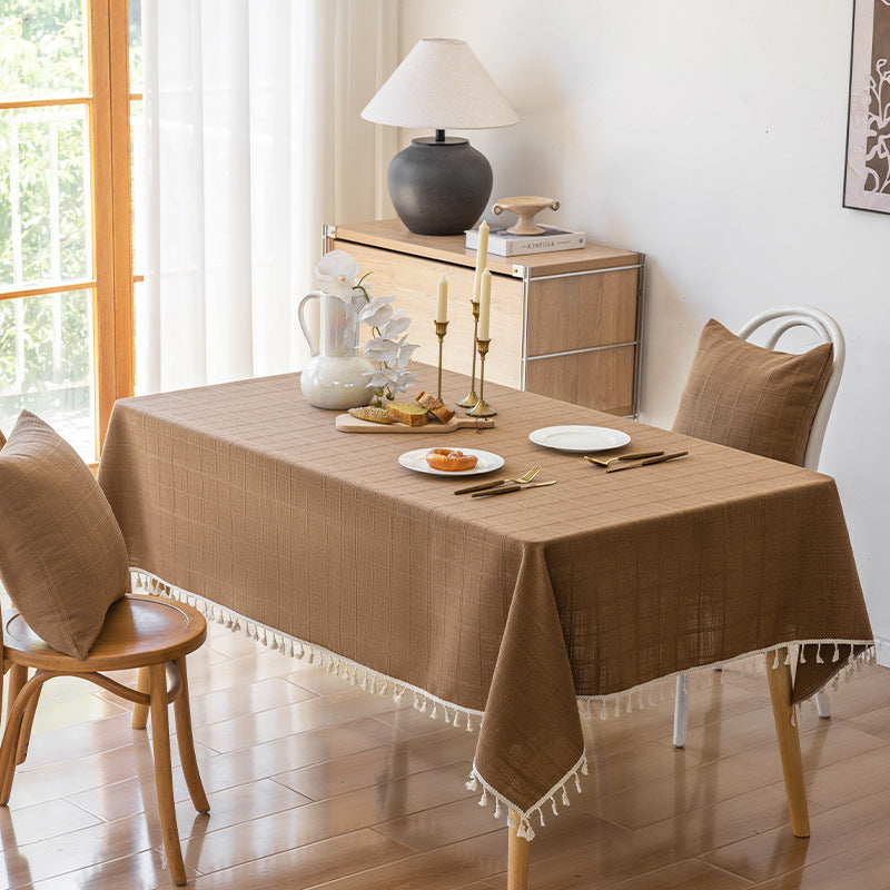 Elegant Textured Tablecloth