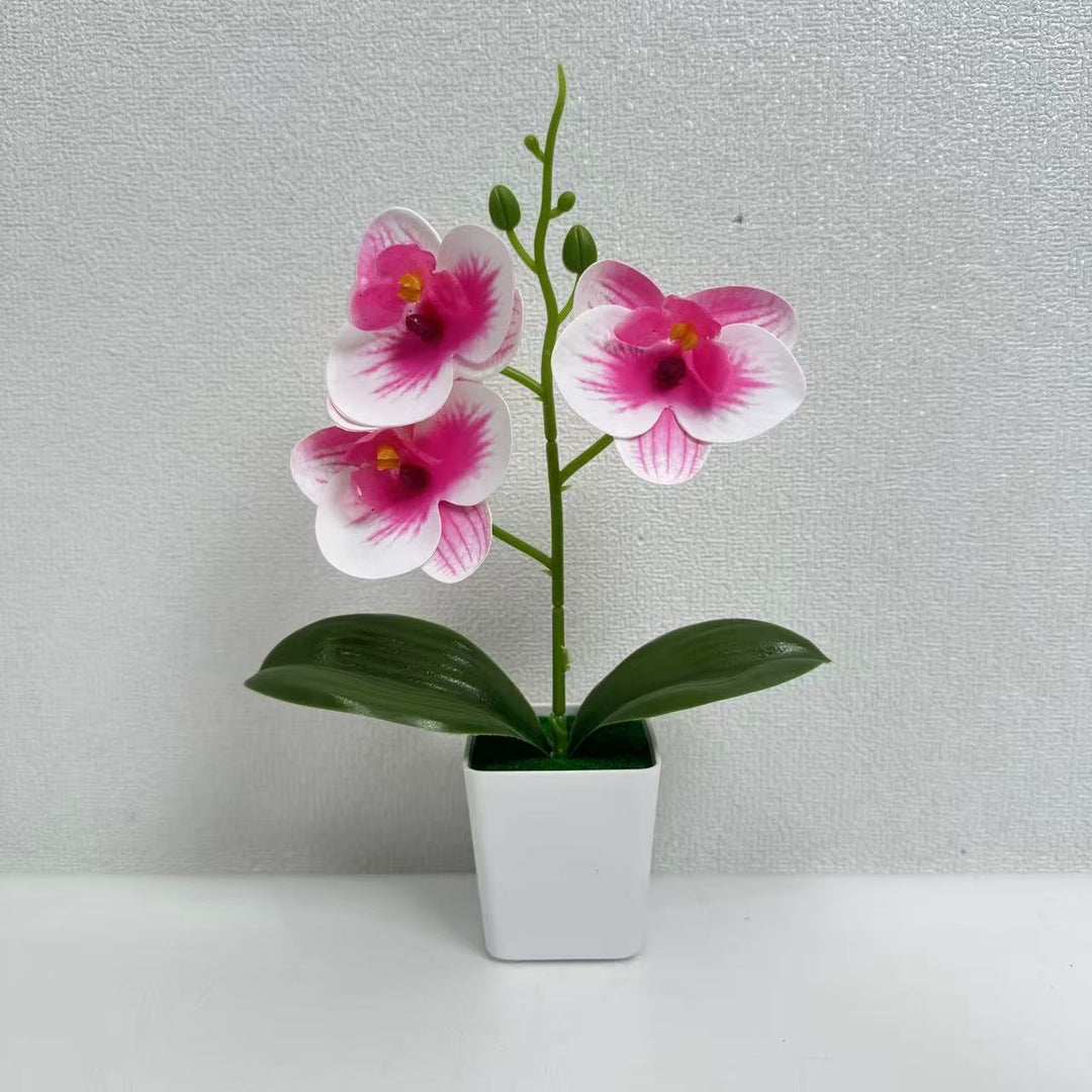 Decorative Artificial Orchid Planter for Home Decor Display