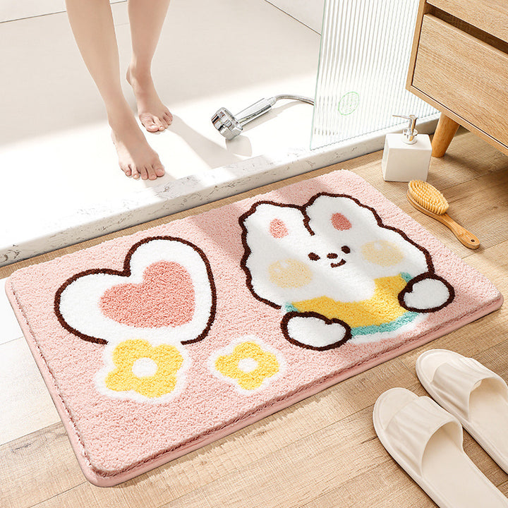 Cute Cat-Themed Bath Mat Kalsten