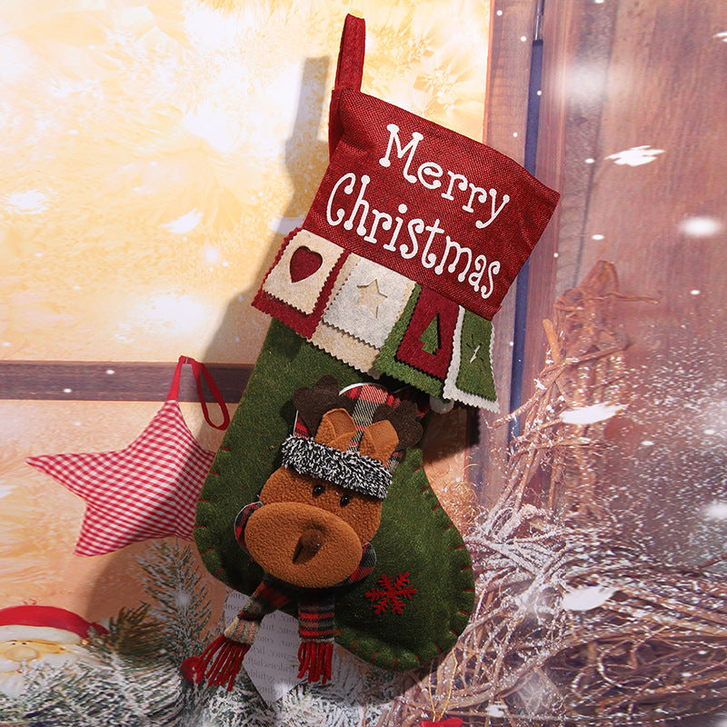 Cute Christmas stocking with reindeer motif Kalsten