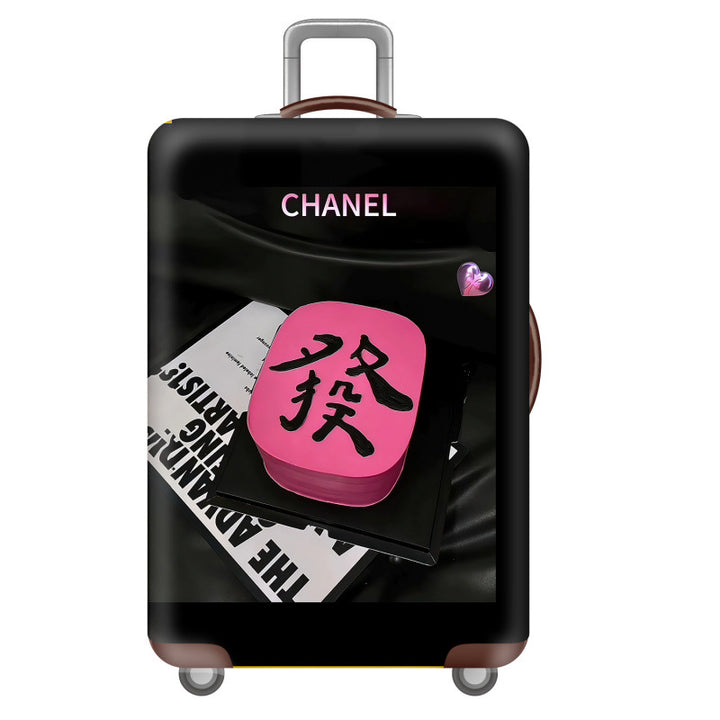 Women's hard shell suitcase with creative oriental motif Kalsten
