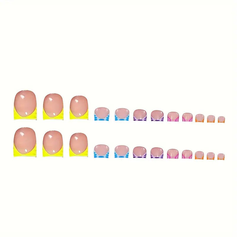 Trendy Decorative Press-On Nail Art Kalsten