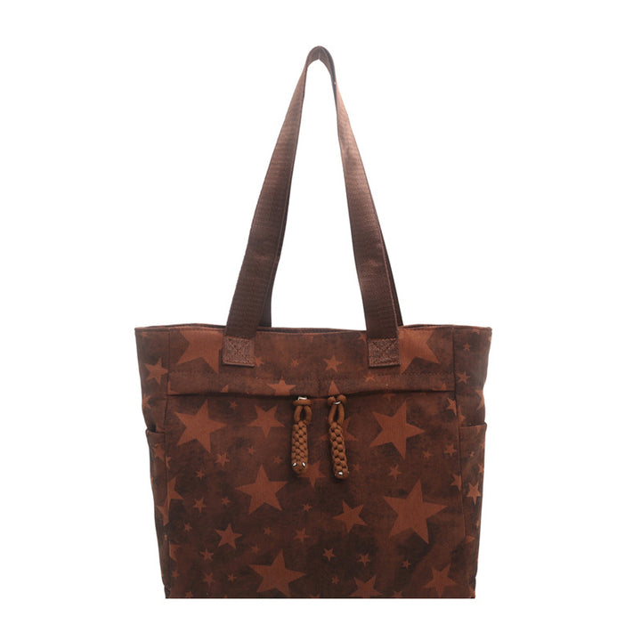 Stylish Star-Patterned Tote Bag
