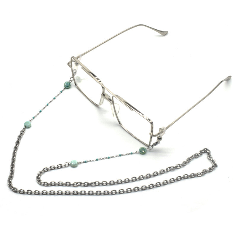 Decorative Chain Necklace with Beaded Accents Kalsten