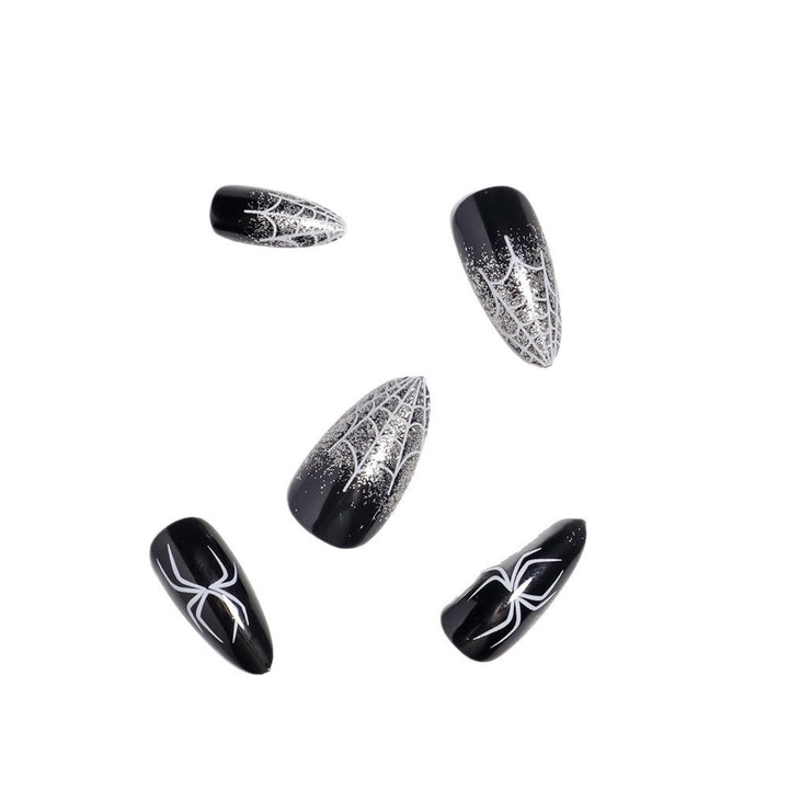 Halloween-Themed Spider Web Press-On Nails Kalsten