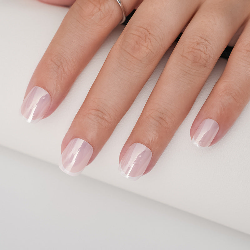 Chic French Tip Press-On Nails Kalsten