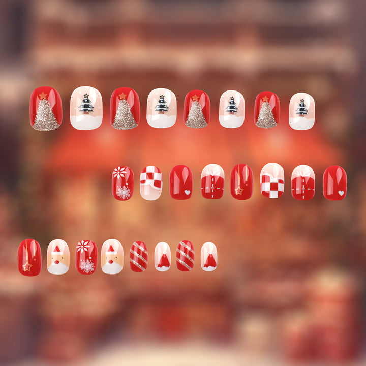 Festive nail art with Christmas motifs Kalsten