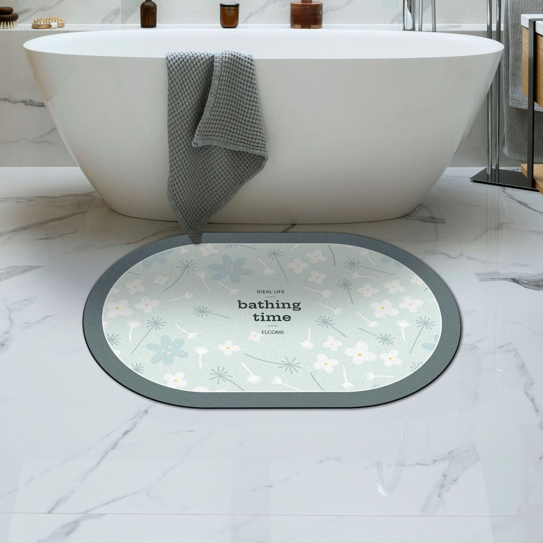 Soft Floral Bath Rug