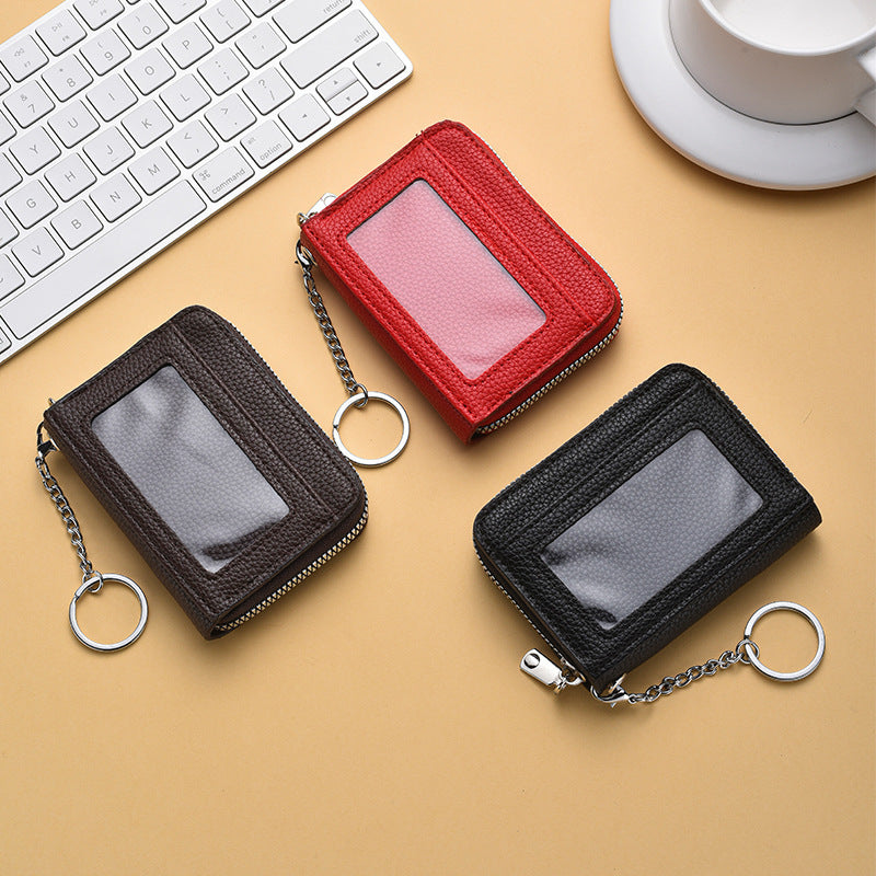Textured  Zip Around Card Holder Kalsten