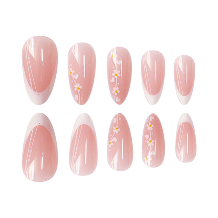 Artistic Floral Gradient Press-On Nail Set Kalsten