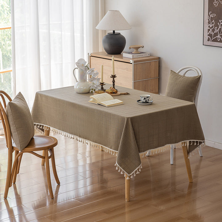 Elegant Textured Tablecloth
