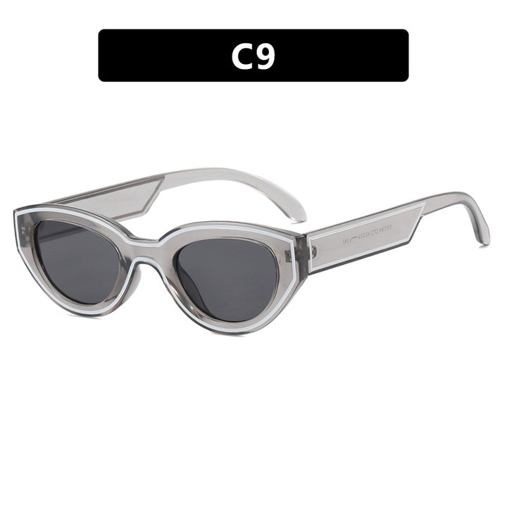 Women Cat-Eye Sunglasses with sturdy transparent frame and protective UV filter Kalsten
