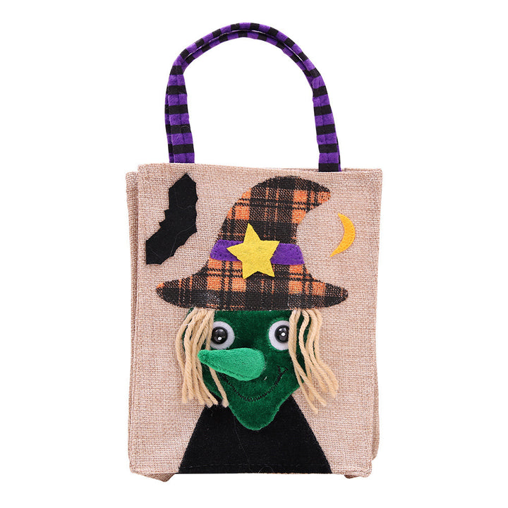 Halloween tote bag with witch design