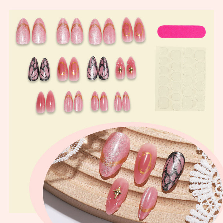 Creative nail art set with rhinestones and glittering accents Kalsten