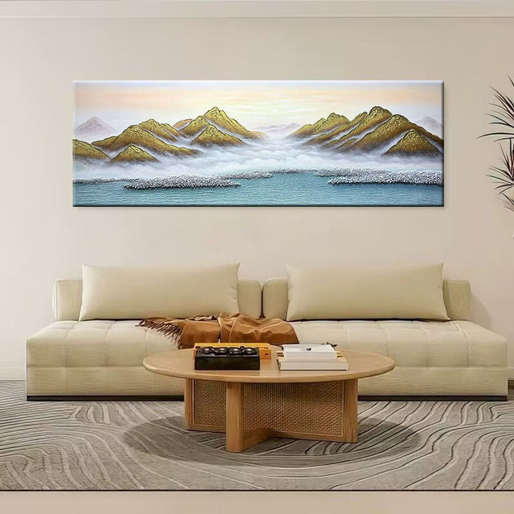 Scenic Mountain Landscape Canvas Artwork