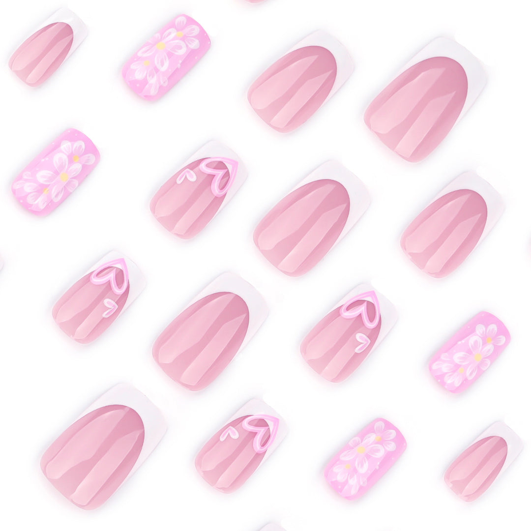 Premium Nail Design with Floral Motifs Kalsten