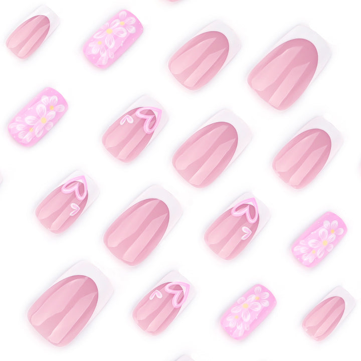 Premium Nail Design with Floral Motifs Kalsten