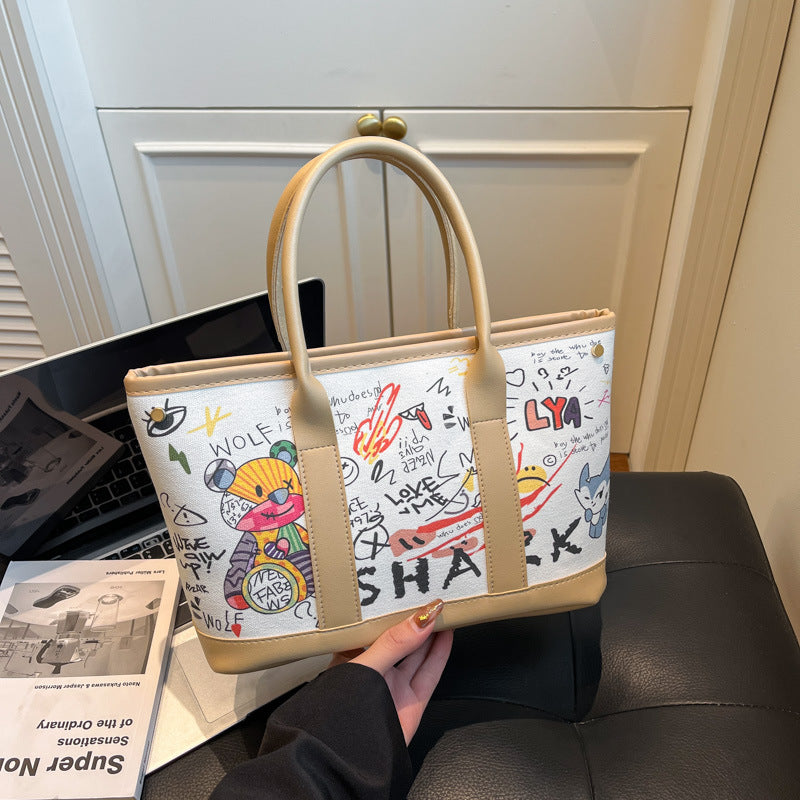 WoPlayful Illustrated Canvas Tote Bag Kalsten