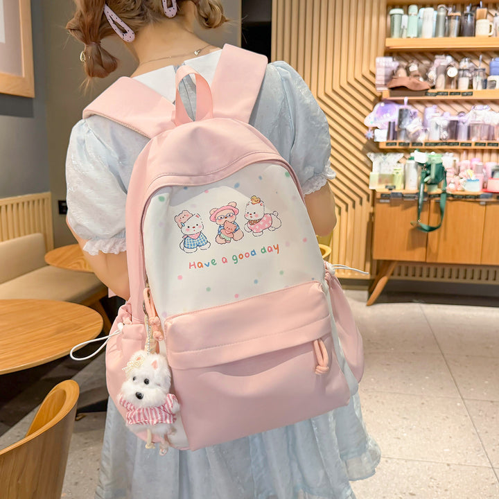 Cute Illustrated Animal-Themed Backpack Kalsten