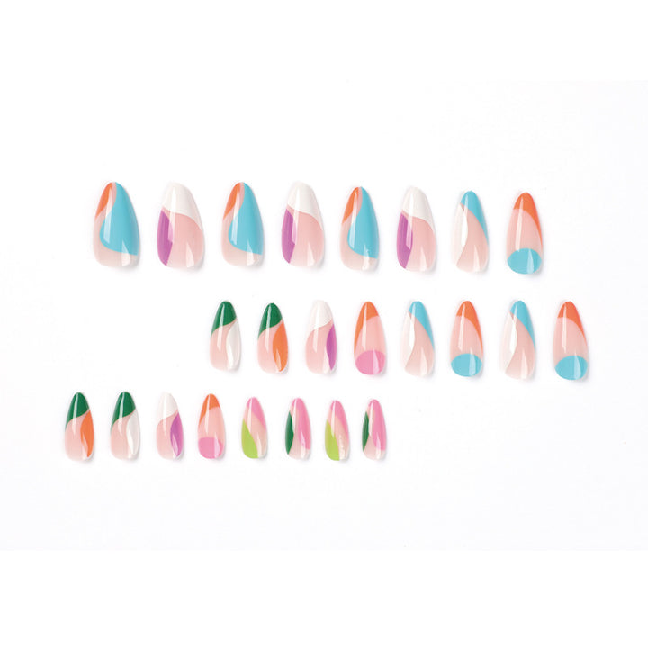 Artful nail art with colorful accents Kalsten