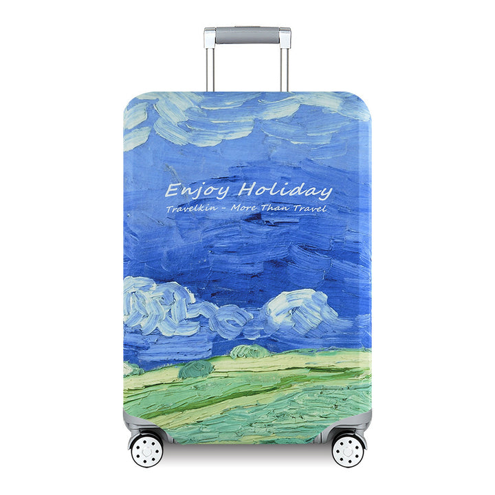 Women's Hard Shell Travel Suitcase with Custom Statement Design Kalsten