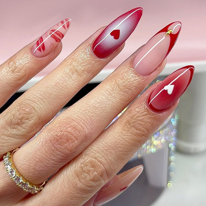 Artistic Heart Design Press-On Nails kalsten