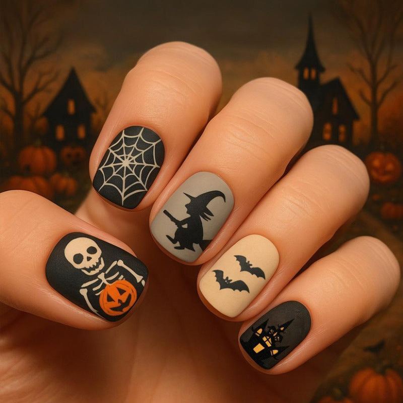 Halloween Nail Art Set with Creative Scary Designs Kalsten