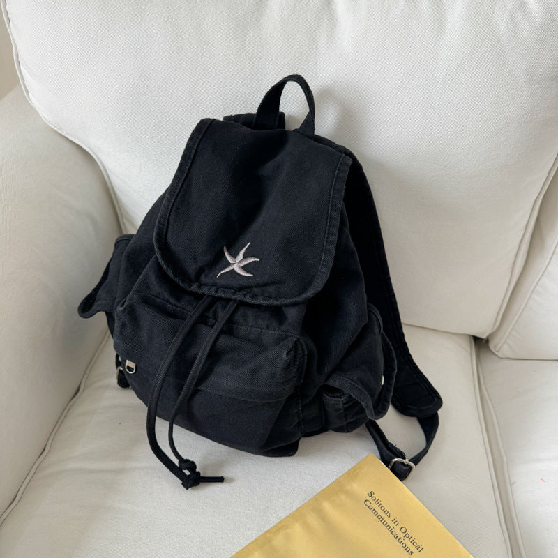 Casual Canvas Drawstring Backpack