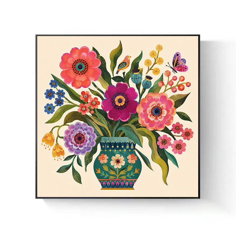 Decorative Flower Canvas Artwork