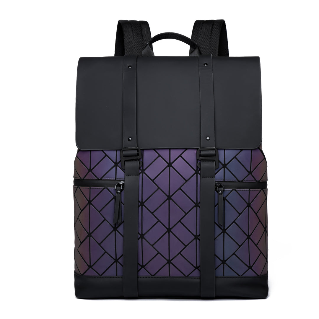 Geometric Pattern Rolltop Backpack Kalsten