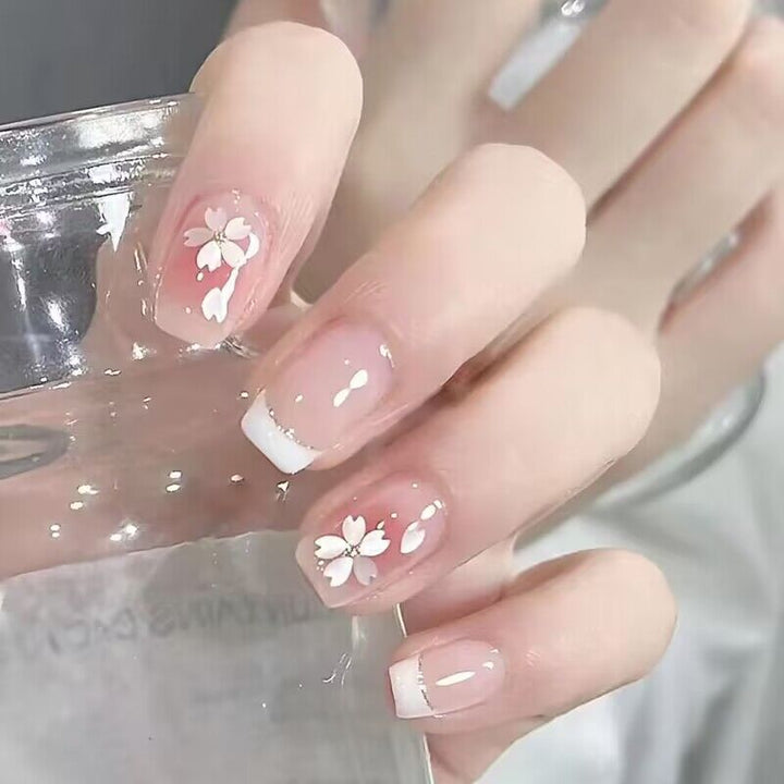 Artistic Floral-Designed Press-On Nail Set Kalsten 1787296289