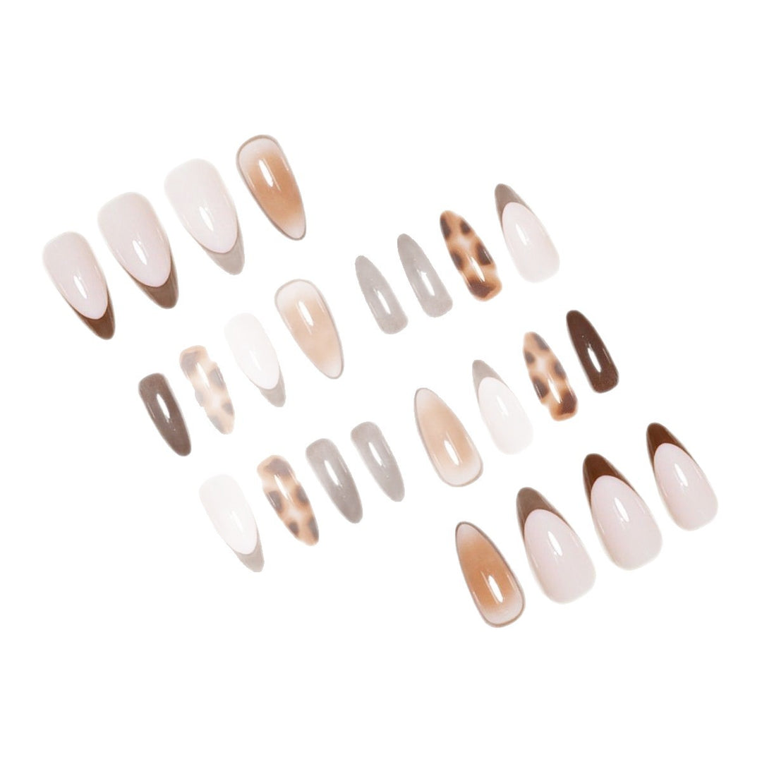 Artistic Stiletto Press-On Nail Set with Modern Design Kalsten