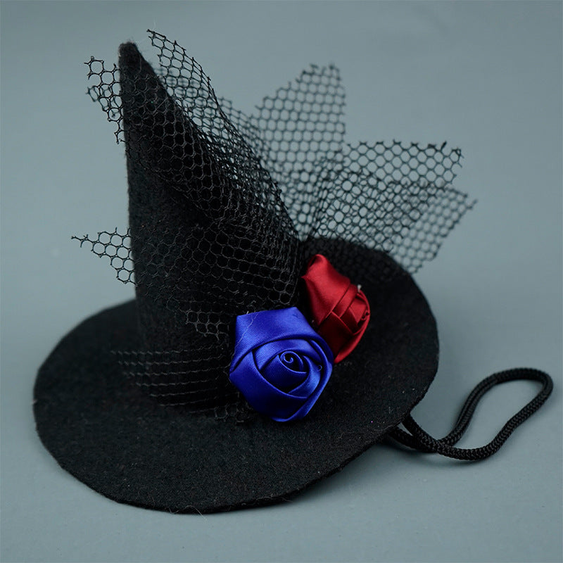 Halloween hood with bat appliqué