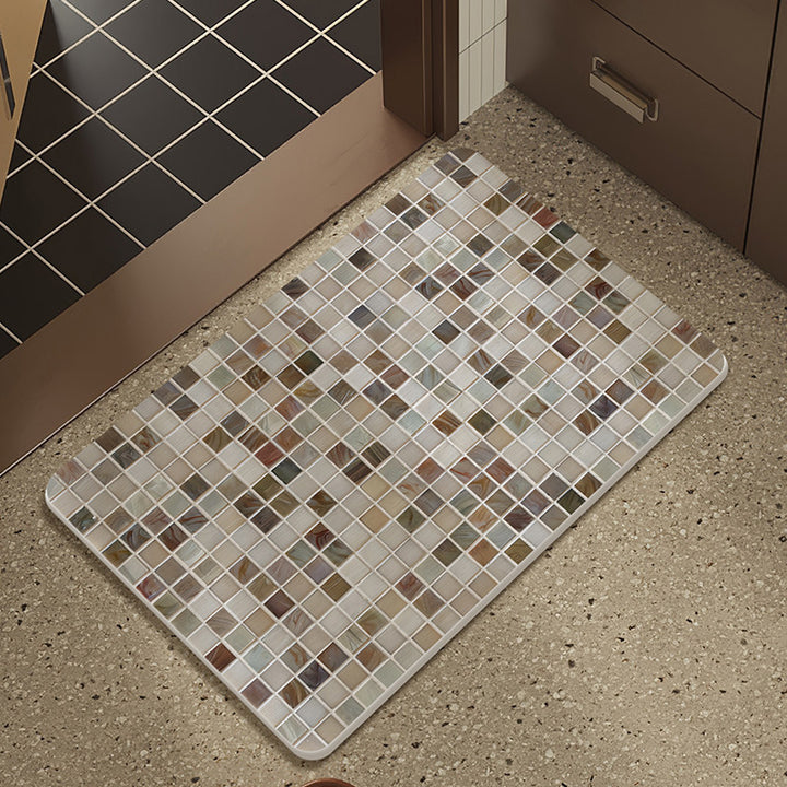 Mosaic Design Bath Mat Kalsten
