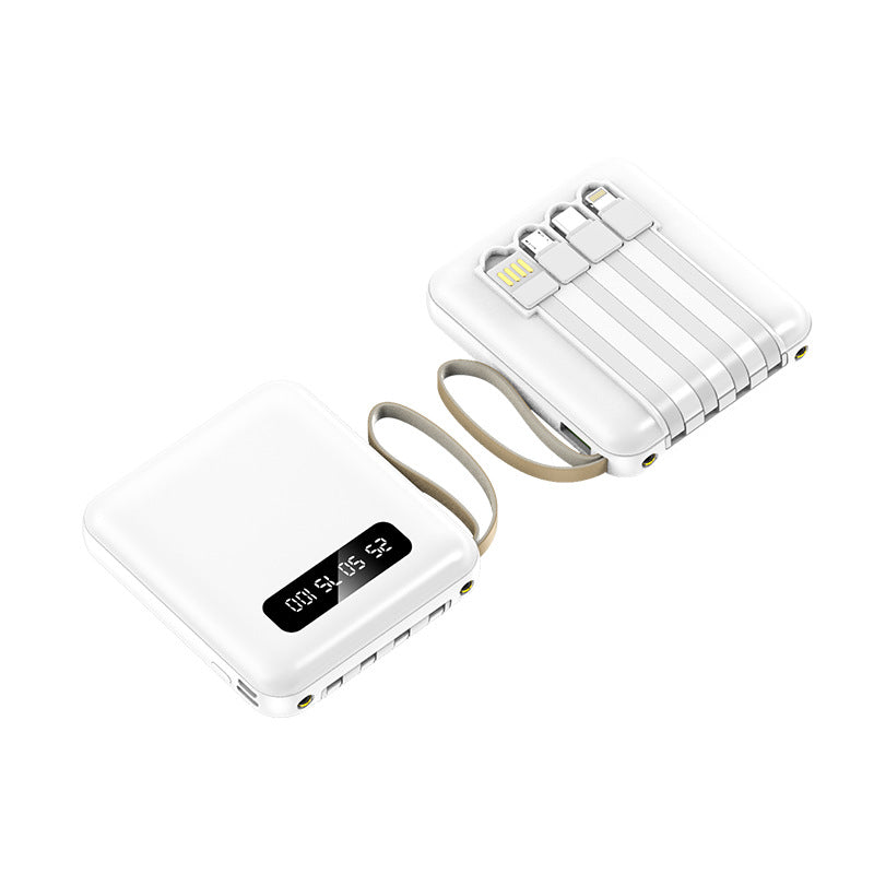 Compact power bank with integrated cable management Kalsten