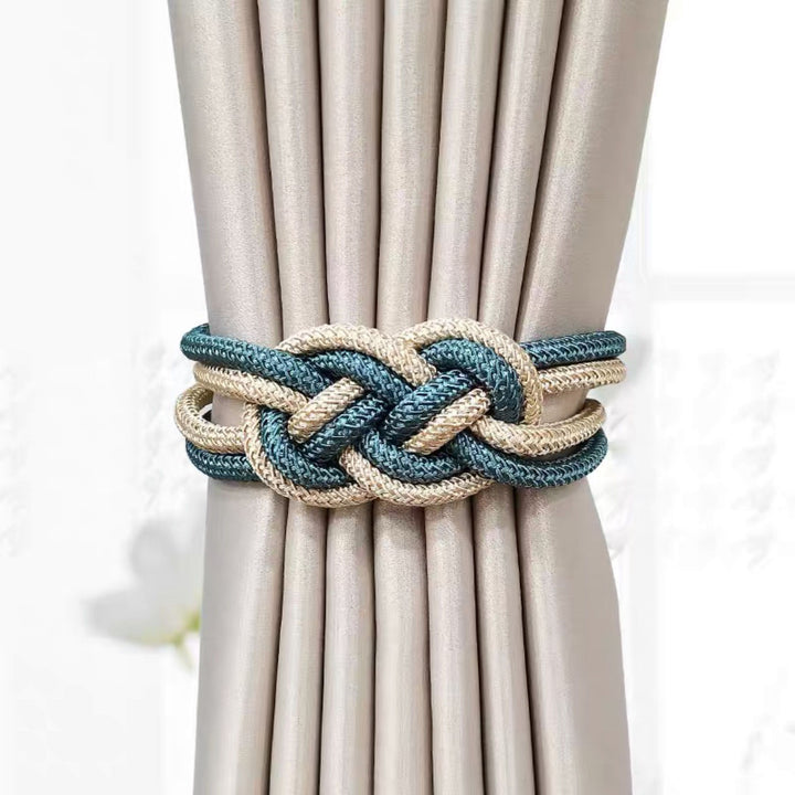 Decorative curtain tieback with braided design Kalsten