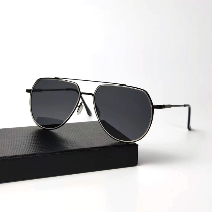 Men's elegant pilot sunglasses with polarizing lenses Kalsten