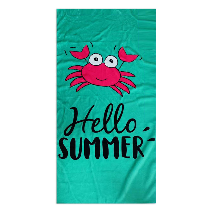 Beach towel with stylish palm motif Kalsten