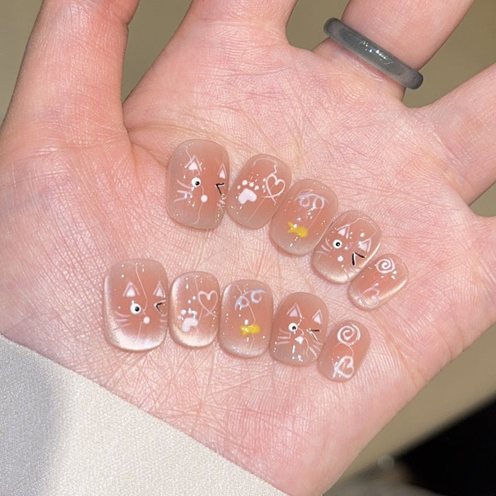 Playful Artificial Nail Design Kalsten