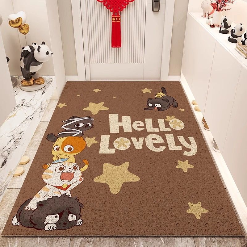 Playful Cat-Themed Area Mat