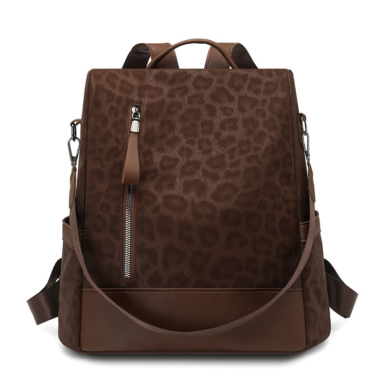 Chic Leopard Print Backpack Kalsten