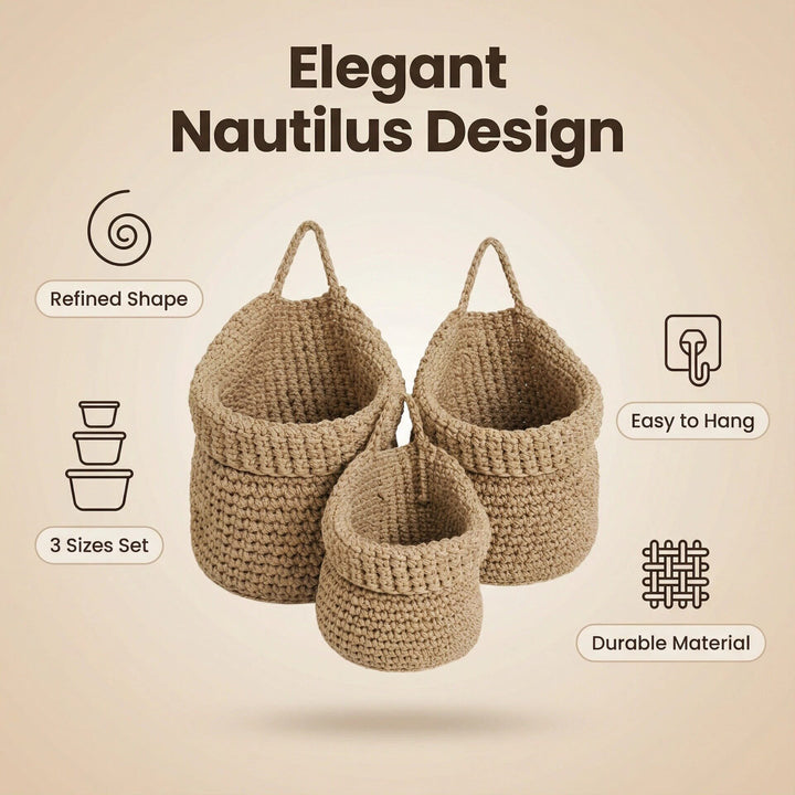 Handwoven Decorative Wall Baskets