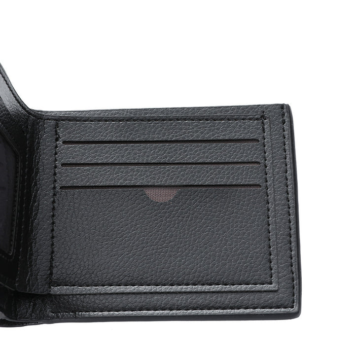 Textured Bi-Fold Leather Wallet Kalsten