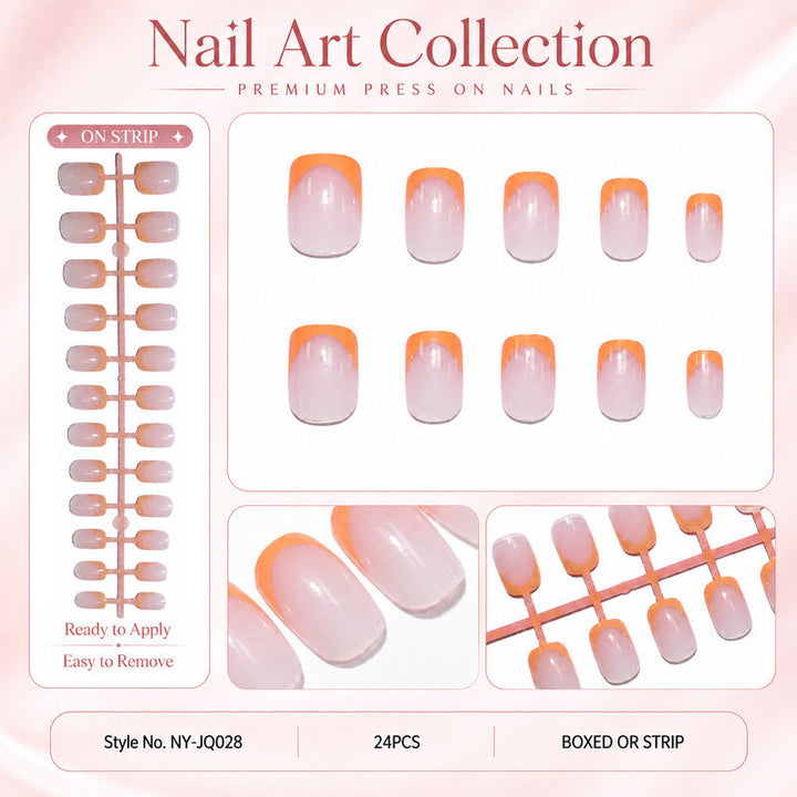 Acrylic nail set with colorful gradients Kalsten