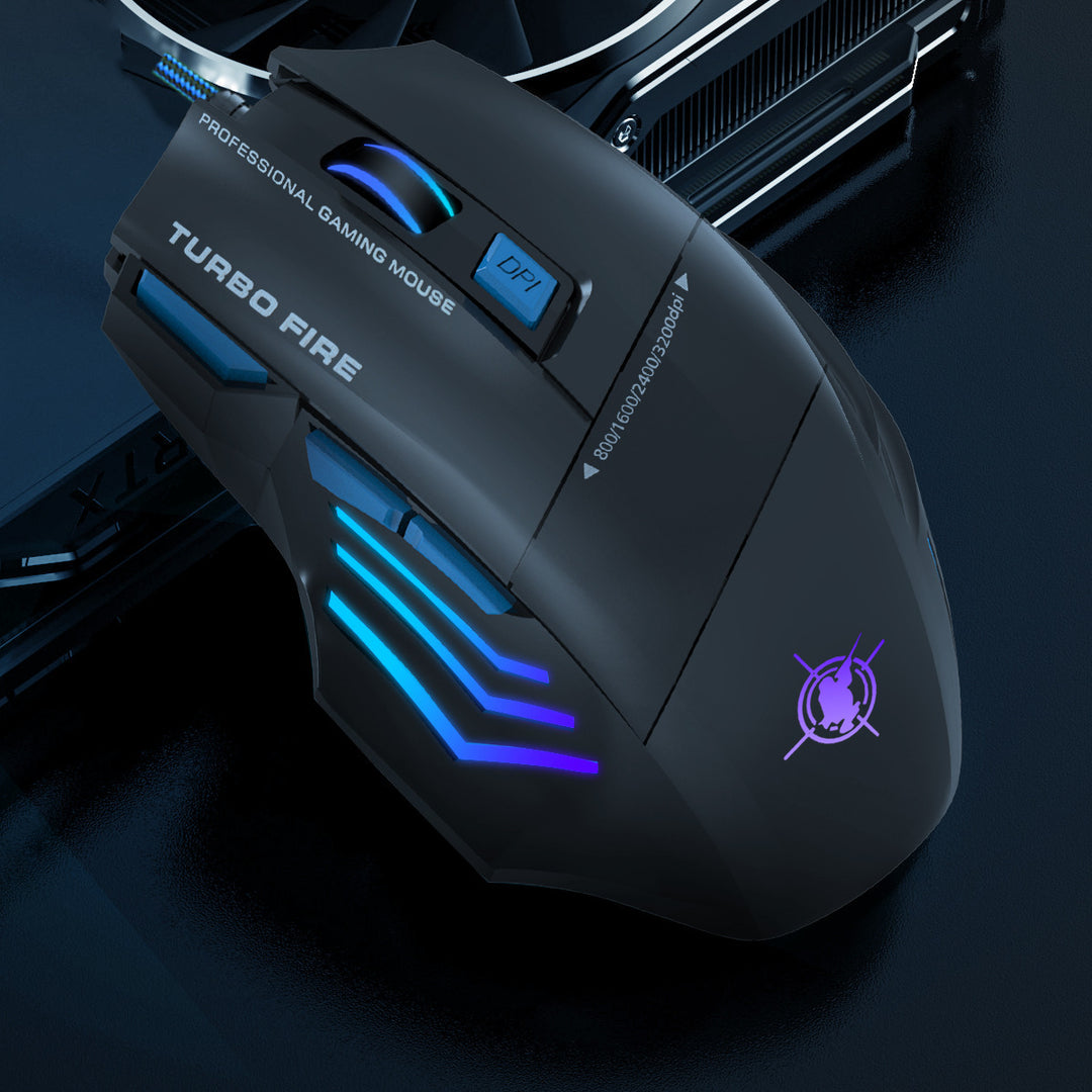 High-precision gaming mouse with adjustable DPI and RGB lighting Kalsten