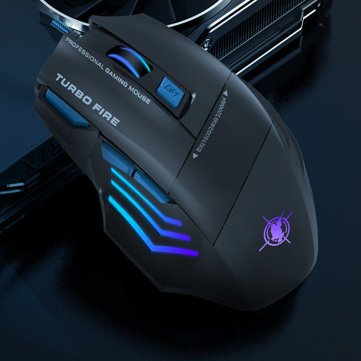 High-precision gaming mouse with adjustable DPI and RGB lighting Kalsten