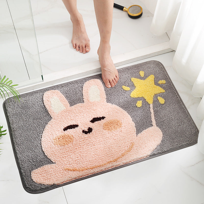 Cute Cat-Themed Bath Mat Kalsten